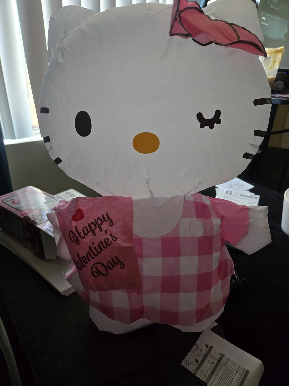 Hello Kitty Pink Inflatable Valentine Plush - Sanrio